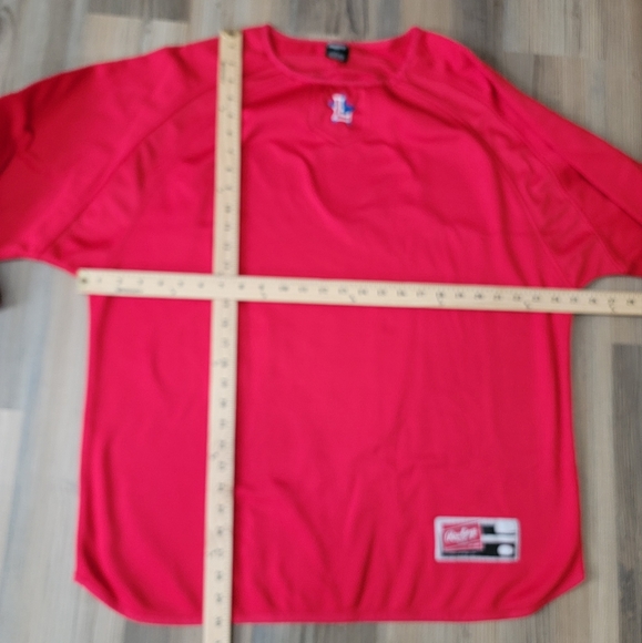 Rawlings Vintage L A long sleeve jersey sweatshirt mens medium 100 % Polyester - Picture 6 of 6